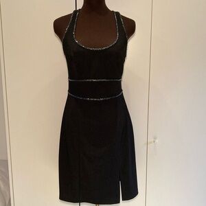 Adrianna Papell evening sleeveless dress beaded 12